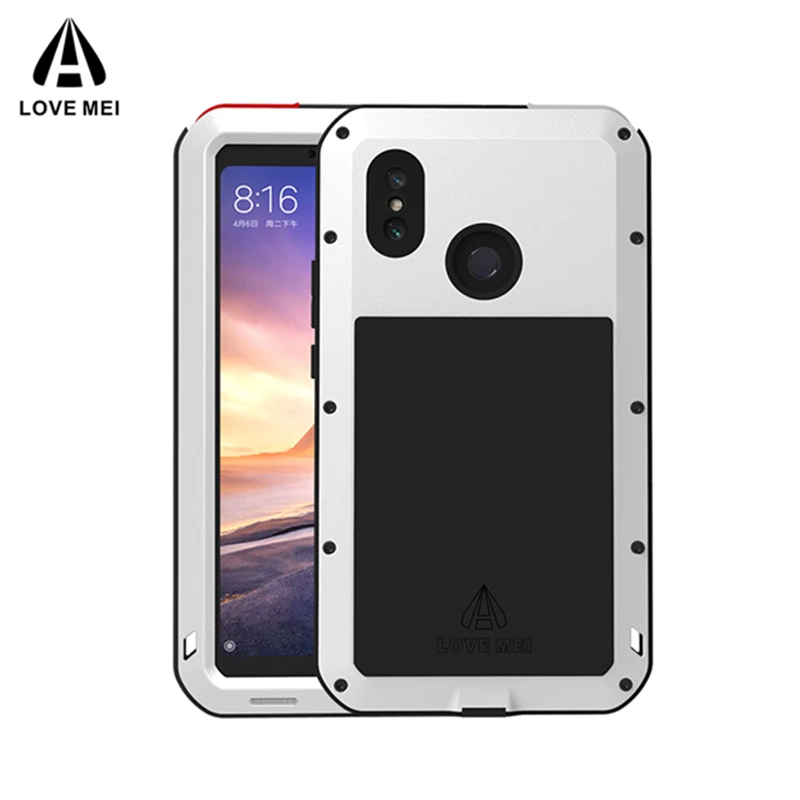 

LOVE MEI Metal Case For Xiaomi Mi Max 3 Cover Aluminum Armor Shockproof Waterproof Case For Xiaomi Max3 Powerful Outdoor Cover