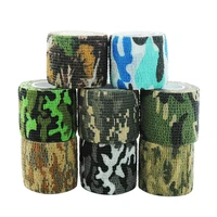 4pcspackage 5cm non woven self adhesive camouflage outdoor hunting shooting camping waterproof camouflage wrap tape