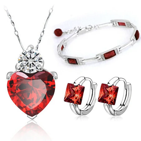 Новое модное красное высококачественное ювелирное изделие из стерлингового