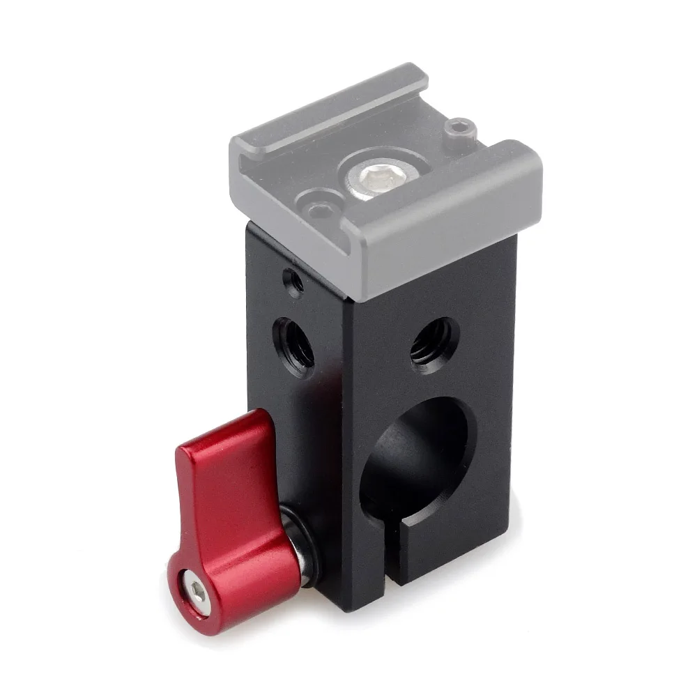 MAGICRIG стержневой зажим 15 мм рельсовый с резьбой 1/4 &quot 20 красная ручка для DSLR