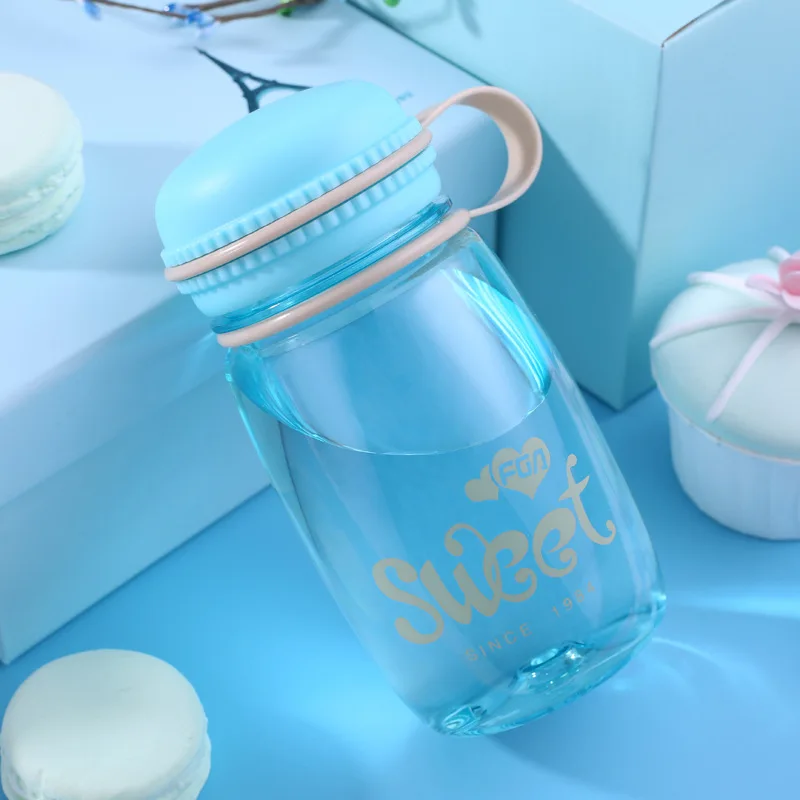 Transhome новая пластиковая бутылка цвета Макарон 320 мл Kawaii для занятий спортом на