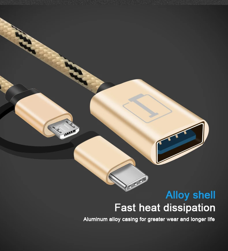 Robotsky 2 в 1 type C Micro USB OTG кабель адаптер Android USB OTG адаптер для Xiaomi Redmi samsung разъем USB OTG адаптер
