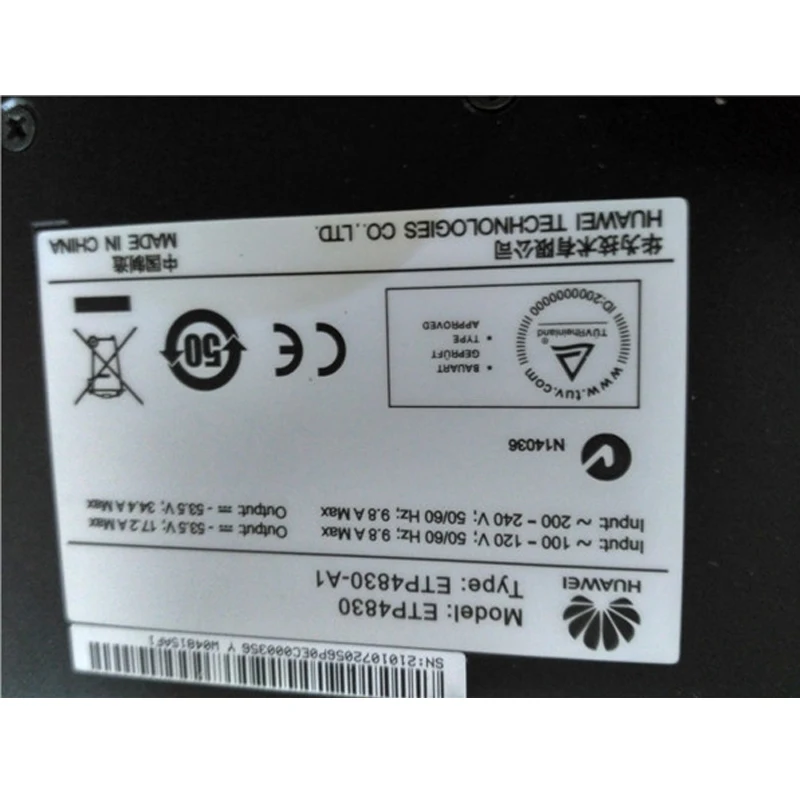 

New Original Embedded power supply System ETP4830-A1 15A for OLT Huawei,MA5683T/MA5680T 220/-48v OLT communication power