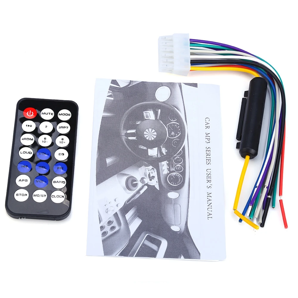 1 Din Bluetooth вызова MP3 плеер Автомагнитола аудио стерео съемная передняя Панель SD FM AUX