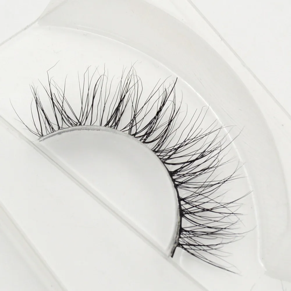 visofree 1 pair 3d mink lashes wholesale 100% real fur Handmade crossing individual strip thick lash A20 | Красота и здоровье