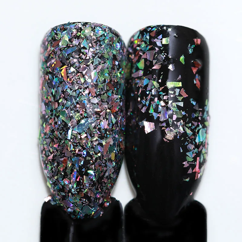 Color 1 BORN PRETTY 1 коробка голографическая блестка для ногтей 0,1 г розовое золото голографическая пудра блестка DIY Украшение для ногтей - Цвет: Color 1