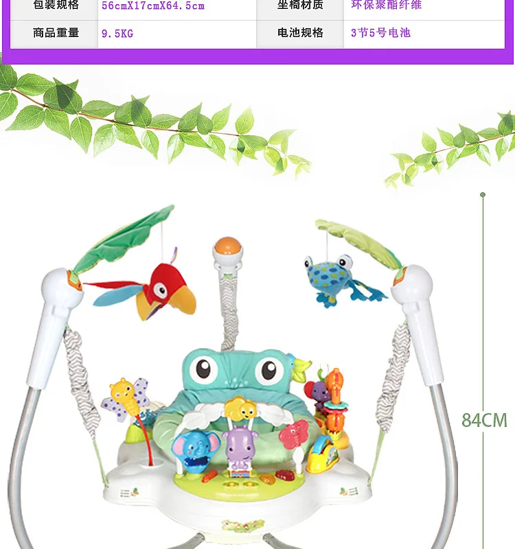Пианино Baby Bounce Woodland Friends первые шаги Jumperoo Детские прыжки и обучающие стационарные прыжки Детские прыгающие качели