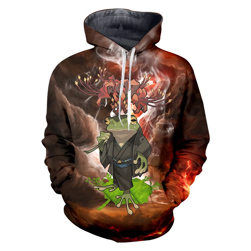 OGKB Dropshipping 2019 New Design Long Sleeve Frog And Toad Designer Men Clothing Hip Hop Unisex Plus Size Hoodie | Женская одежда
