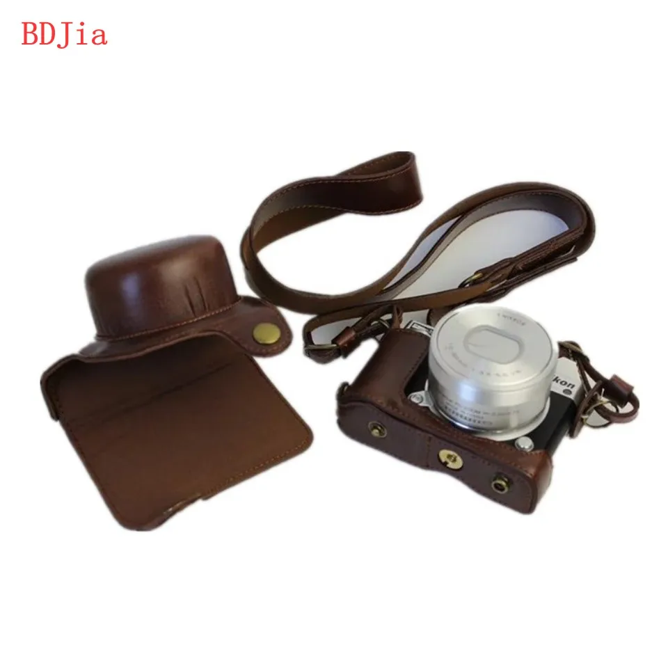 Новый роскошный кожаный чехол для камеры Nikon J5 (объектив 10 30) цифровой из