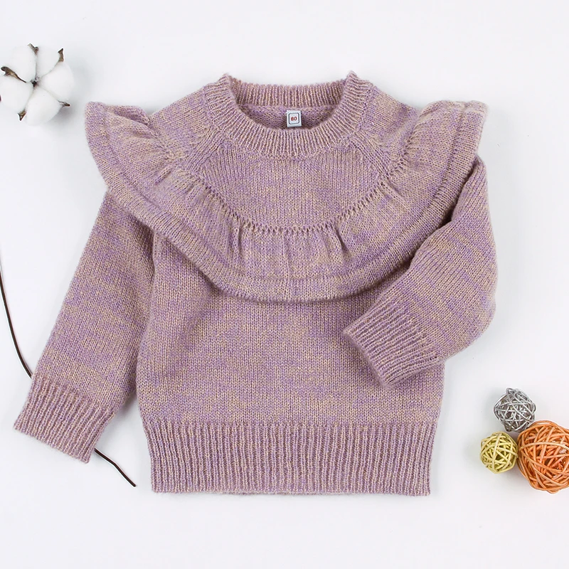 2019 Spring Baby Girls Sweaters Pullovers Fashion Long Sleeve Newborn Jumpers Autumn Outerwear Toddler Children Knitted Costume | Детская