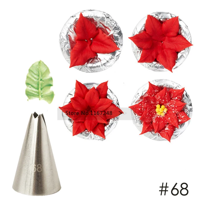 #68 насадка для лилии и листьев насадки глазирования украшения лепестков