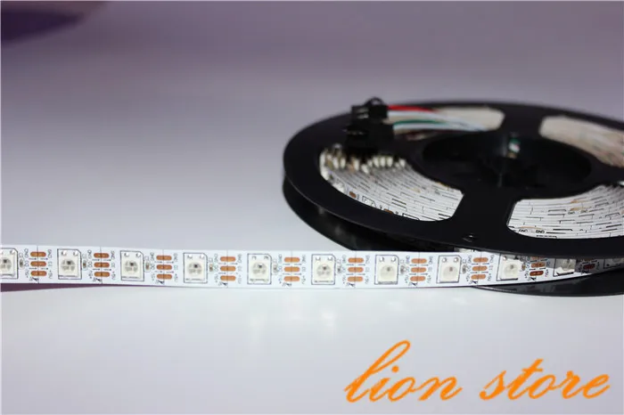 Светодиодная лента smd ws2812 ws2811 rgb 5 м 300 светодиодов 60 пикс./м программируемая