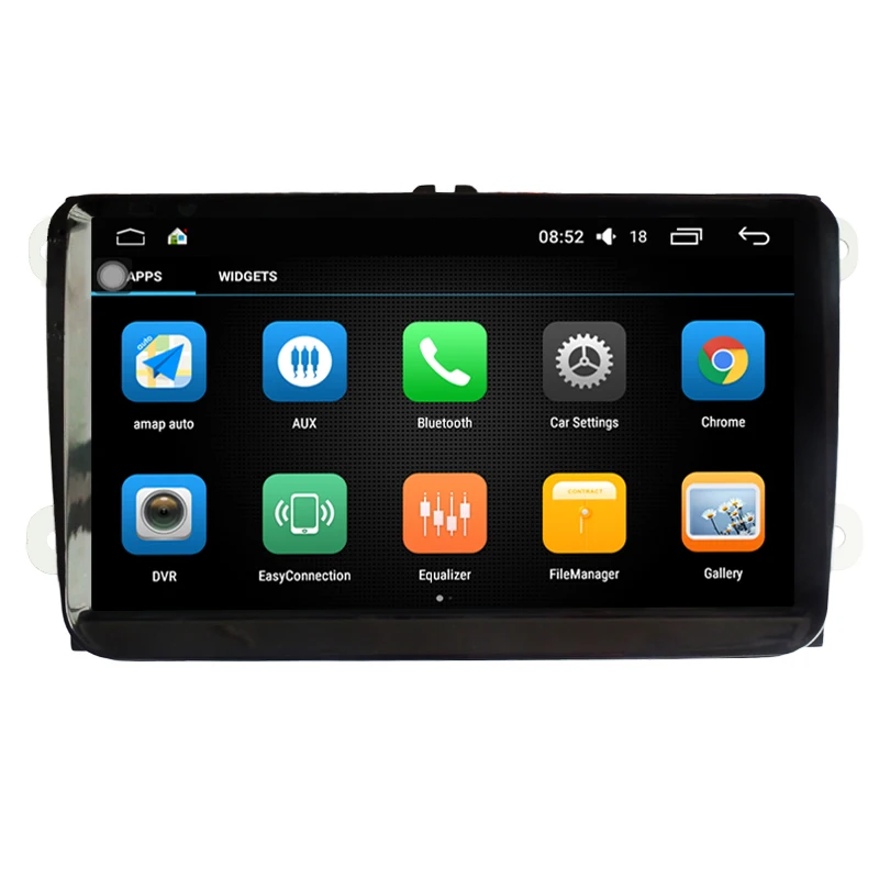 2 Din 9 Inch Car DVD Player For VW/Volkswagen/POLO/PASSAT/Golf/Skoda/Seat/Fabia With Wifi Radio GPS Bluetooth Map Android Navi | Автомобили