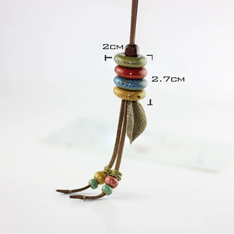 Лидер продаж 2018 керамическое ожерелье на цепочке для свитера женское длинное в