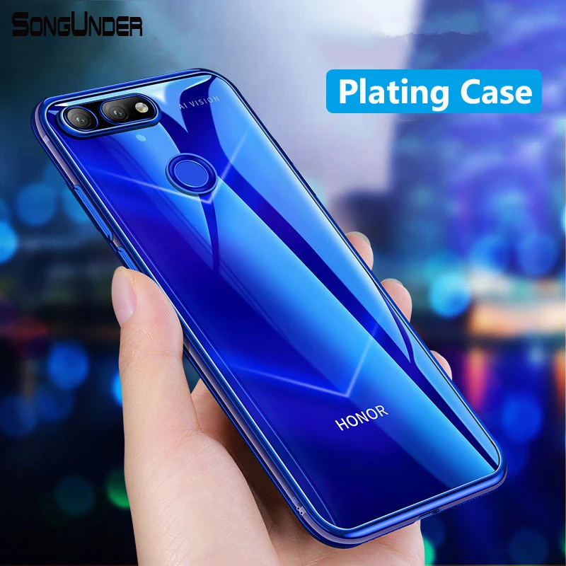 Чехол для телефона Huawei Honor V20 Тонкий силиконовый чехол с прозрачным покрытием vis10