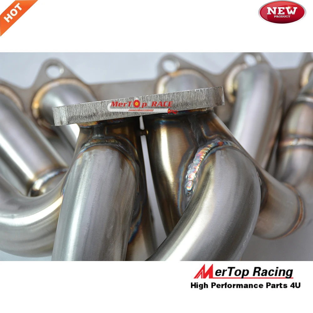MERTOP Full SS321 Equle Long 3 мм Толщина T3 разделите 93 98 2JZGTE 2JZ турбо коллектор + 44 V band