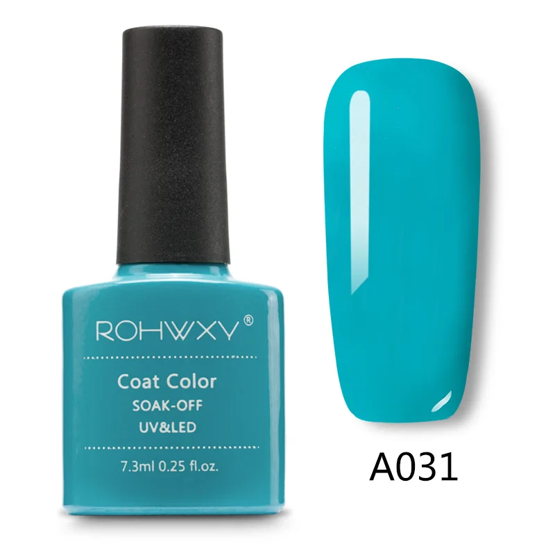A031 ROHWXY, 60 цветов, УФ-гель для ногтей, дизайн ногтей, Гель-лак, блестящий, отмачивается, лак для маникюра, лак для ногтей, Гель-лак - Цвет: A031