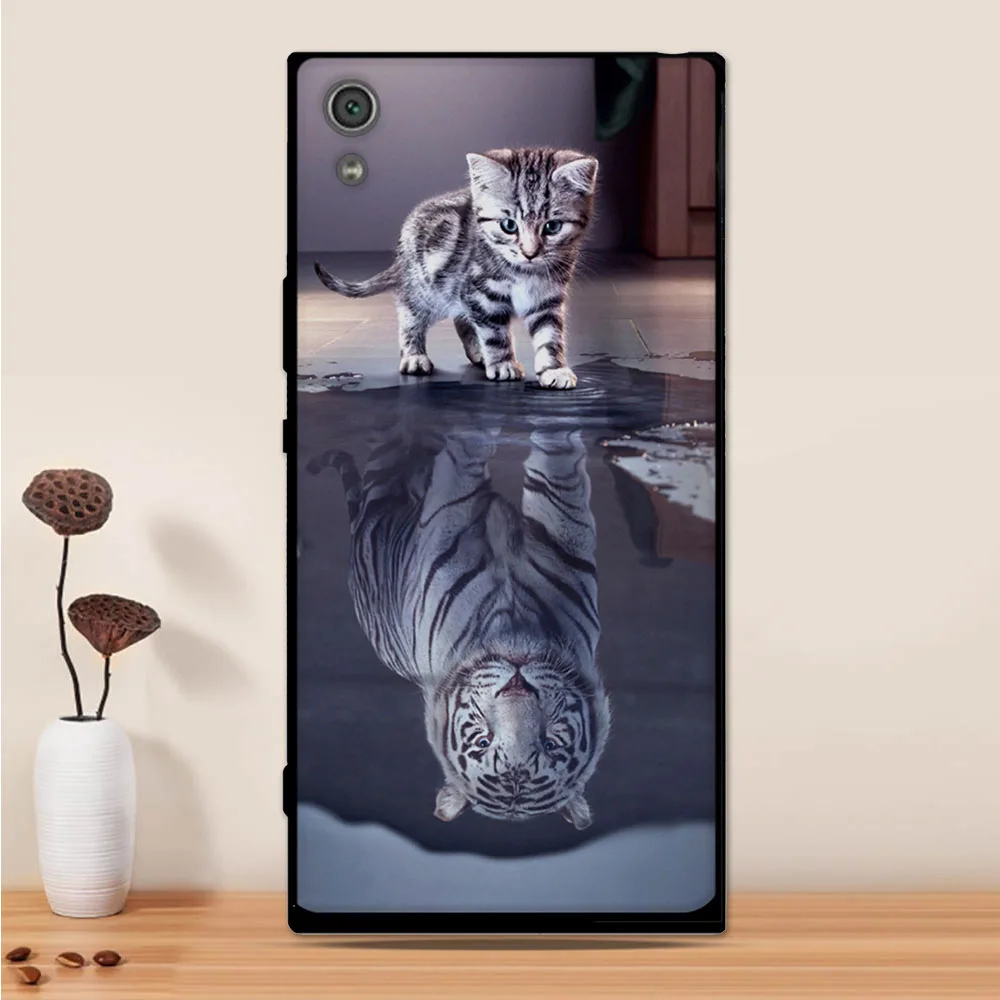 Для sony Xperia XA1 Ультра чехол силиконовый 3D Кот Мягкий ТПУ задняя крышка для sony Xperia XA1 Ultra G3221 G3212 G3223 G3226 чехол для телефона