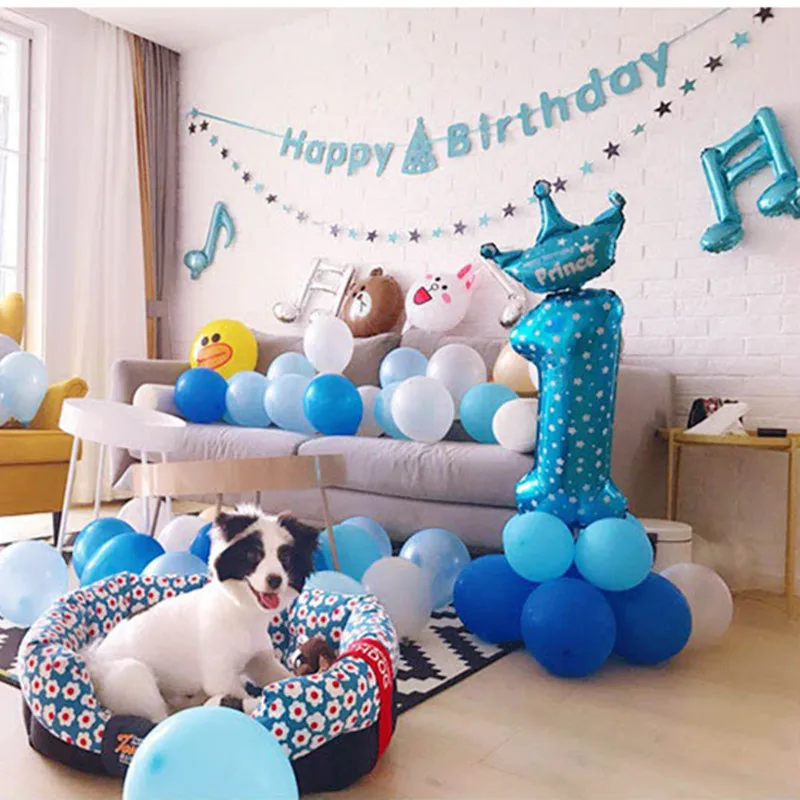 1 комплект с упаковочным номером воздушный шар из фольги в виде короны на день