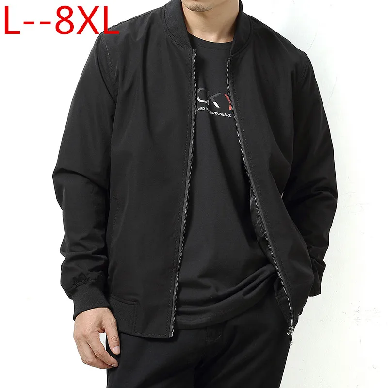 8XL 6XL 5XL Новые повседневные куртки весеннее пальто Мужская спортивная одежда