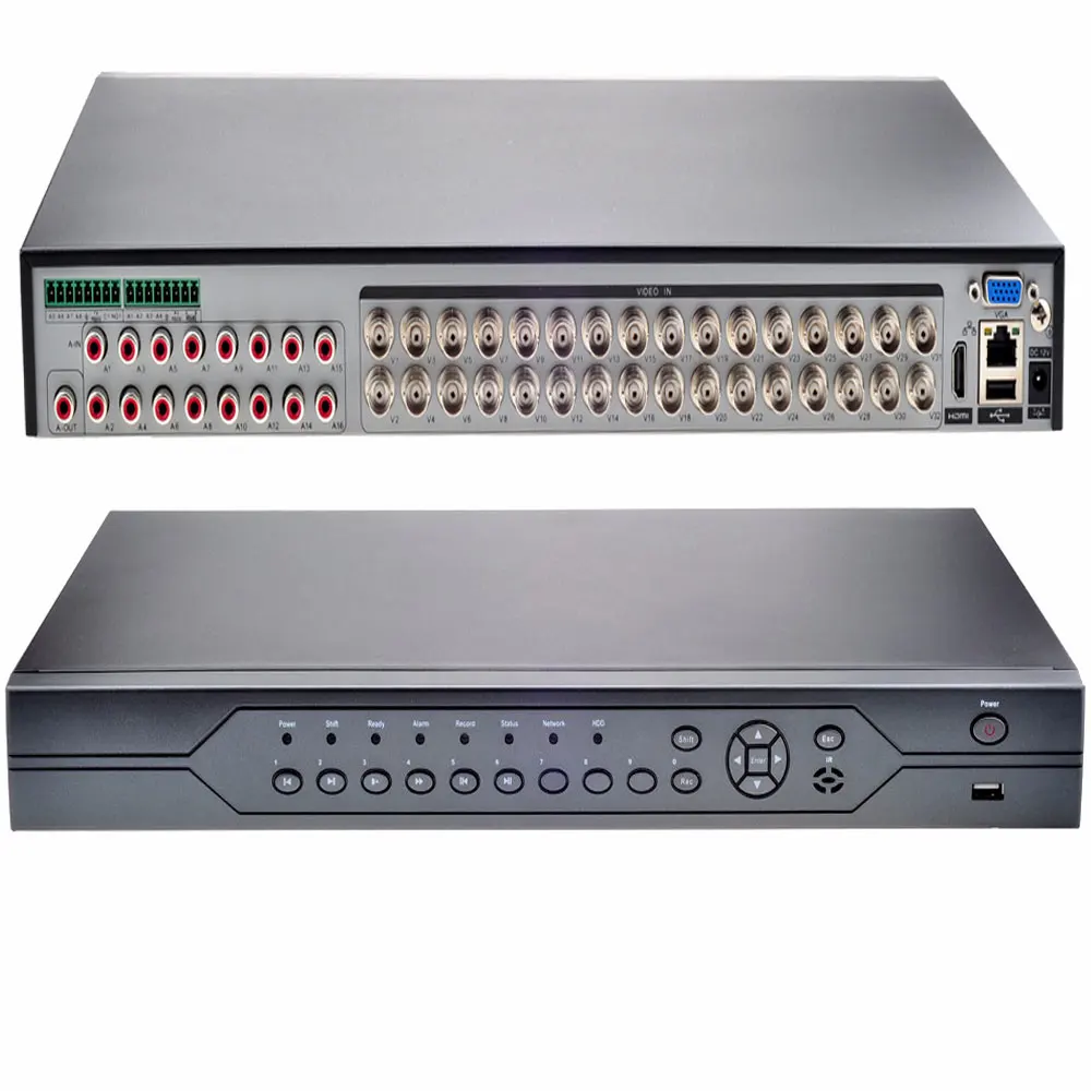 32CH DVR 6 в 1 коаксиальный CVI TVI AHD системы видеонаблюдения видео регистратор Гибридный NVR для 8CH 960H AHD+ 8CH IP Поддержка USB Wifi