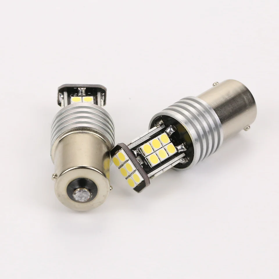 ANMINGPU 2 шт. сигнальная лампа P21W Ba15s светодиодный 24 3030SMD лампы для автомобильных фар