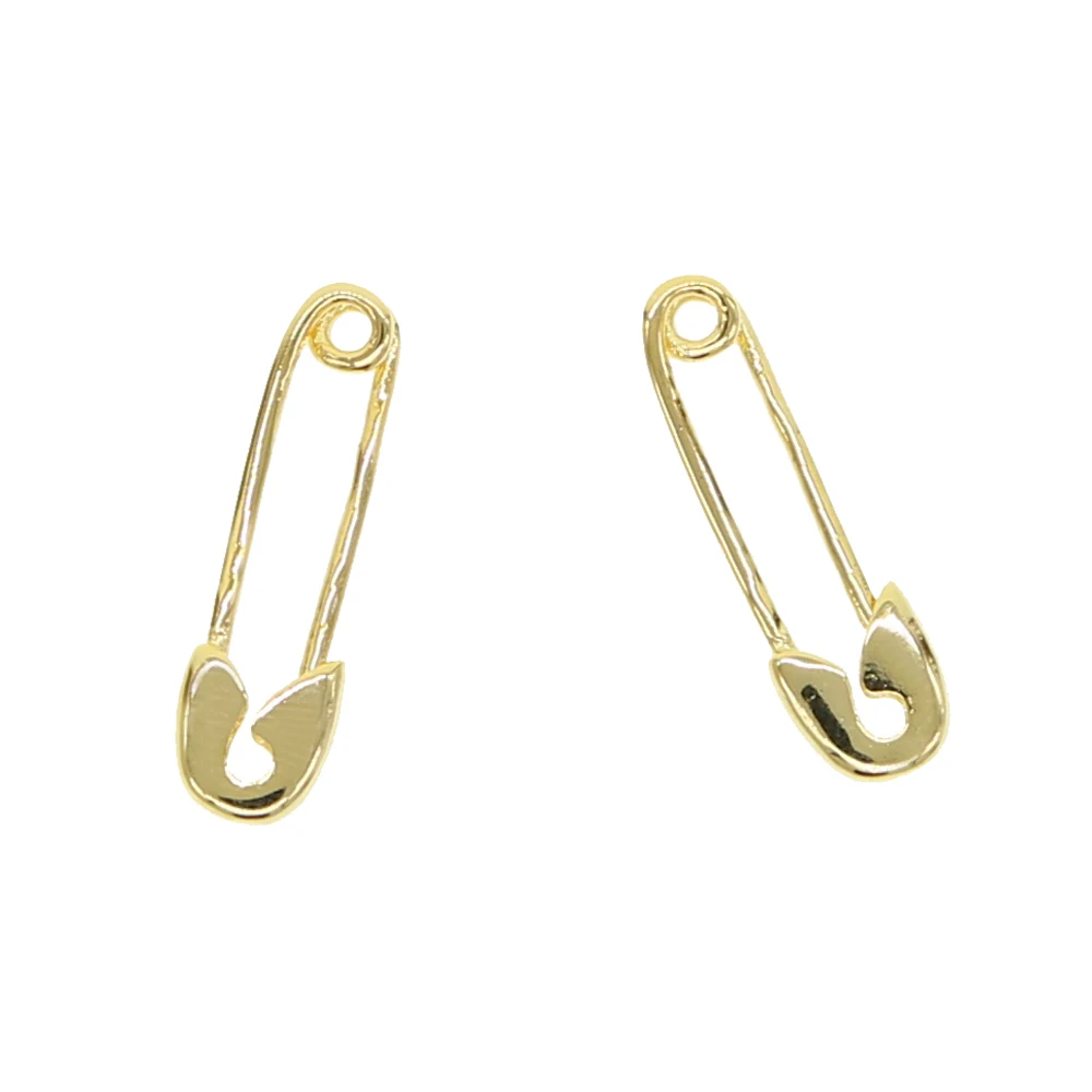 Новинка 2021 простые классические золотистые минималистичные серьги с булавкой