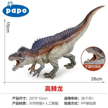 Новинка 2017 Papo Acroncantosaurus Имитация Динозавра Коллекция Музея мир Юрского периода