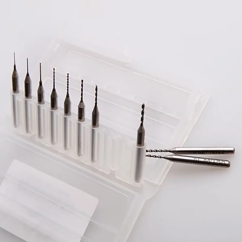 

10pc Carbide Micro Drills Bits 0.3-1.2mm Pcb Cnc Jewelry Rotary Tool