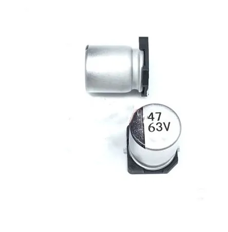 Бесплатная доставка 100 шт 8*10 5 мм 47 мкФ 63 в SMD алюминиевые электролитические