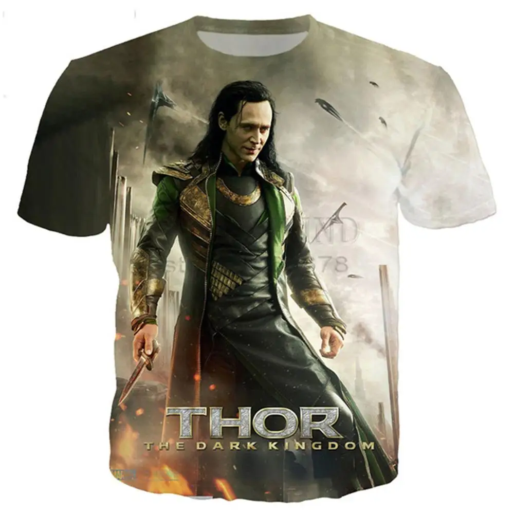 Футболка Loki series для мужчин и женщин Классическая Модная рубашка с 3D принтом