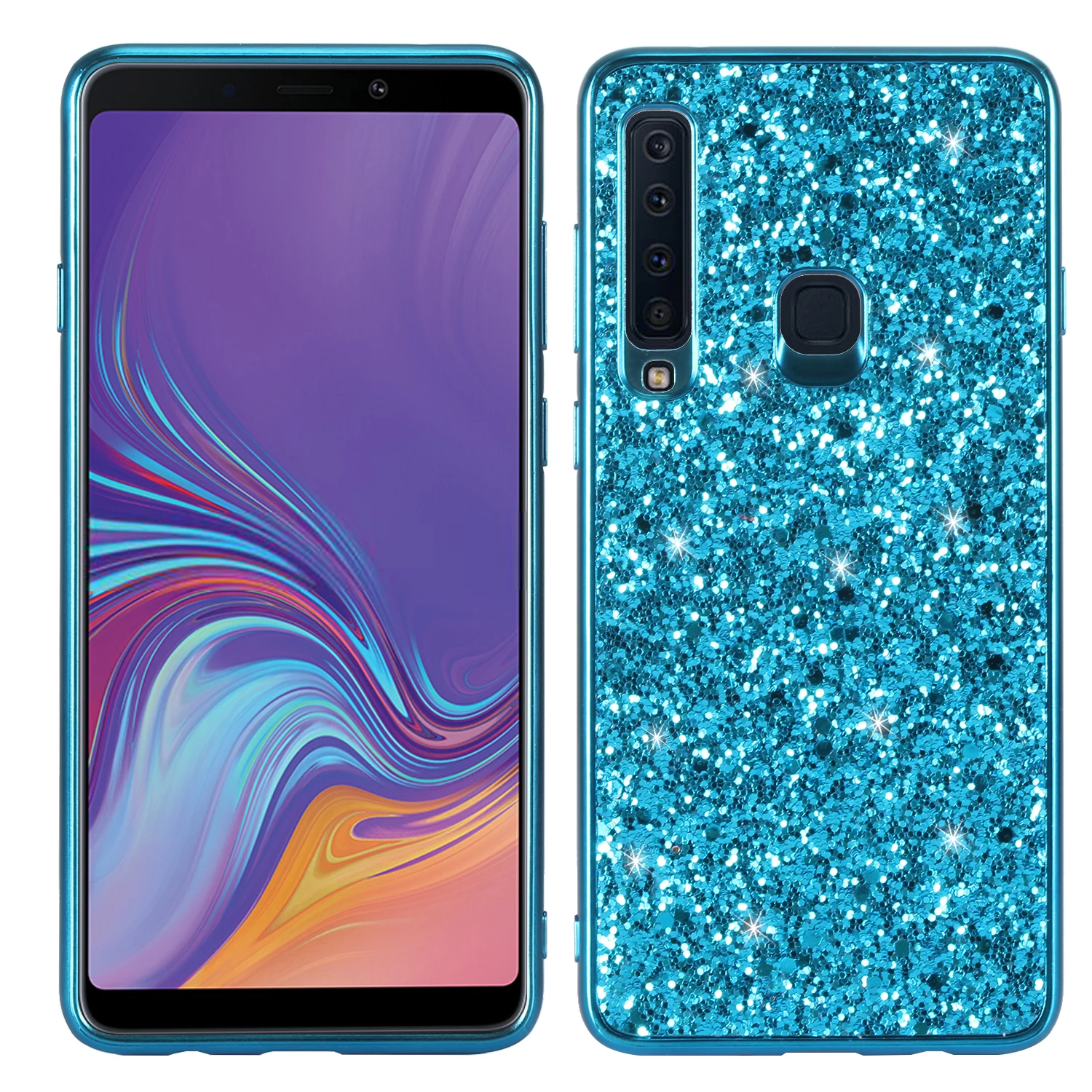 Q UNCLE Glitter Mobile Phone Case For SamSung Galaxy S7 S8 S9 S10 Plus S10E J7 A8 A6 A7 2018 Note 8 9 A40 A70 A10 A50 M20 M10 |