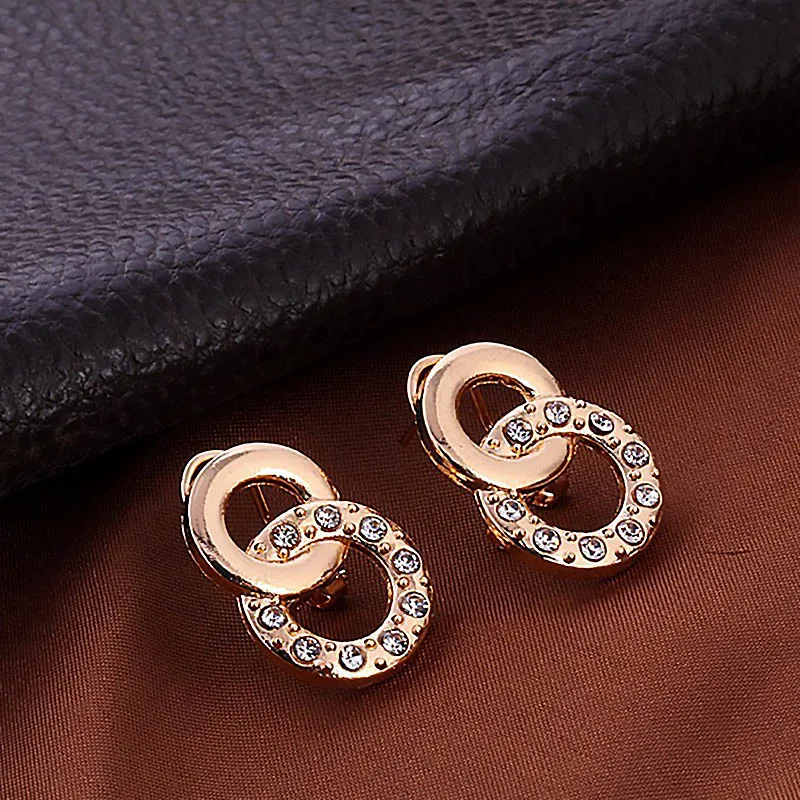 Свадебные ювелирные наборы из Дубая золотистые/Серебристые круглые браслеты