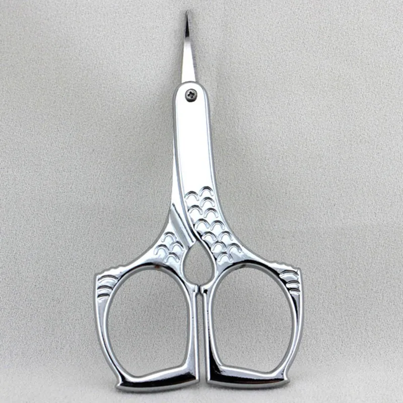 Silver Stainless Steel Eyebrow Scissors Facial Hair Remover Sharp Makeup Tools | Красота и здоровье
