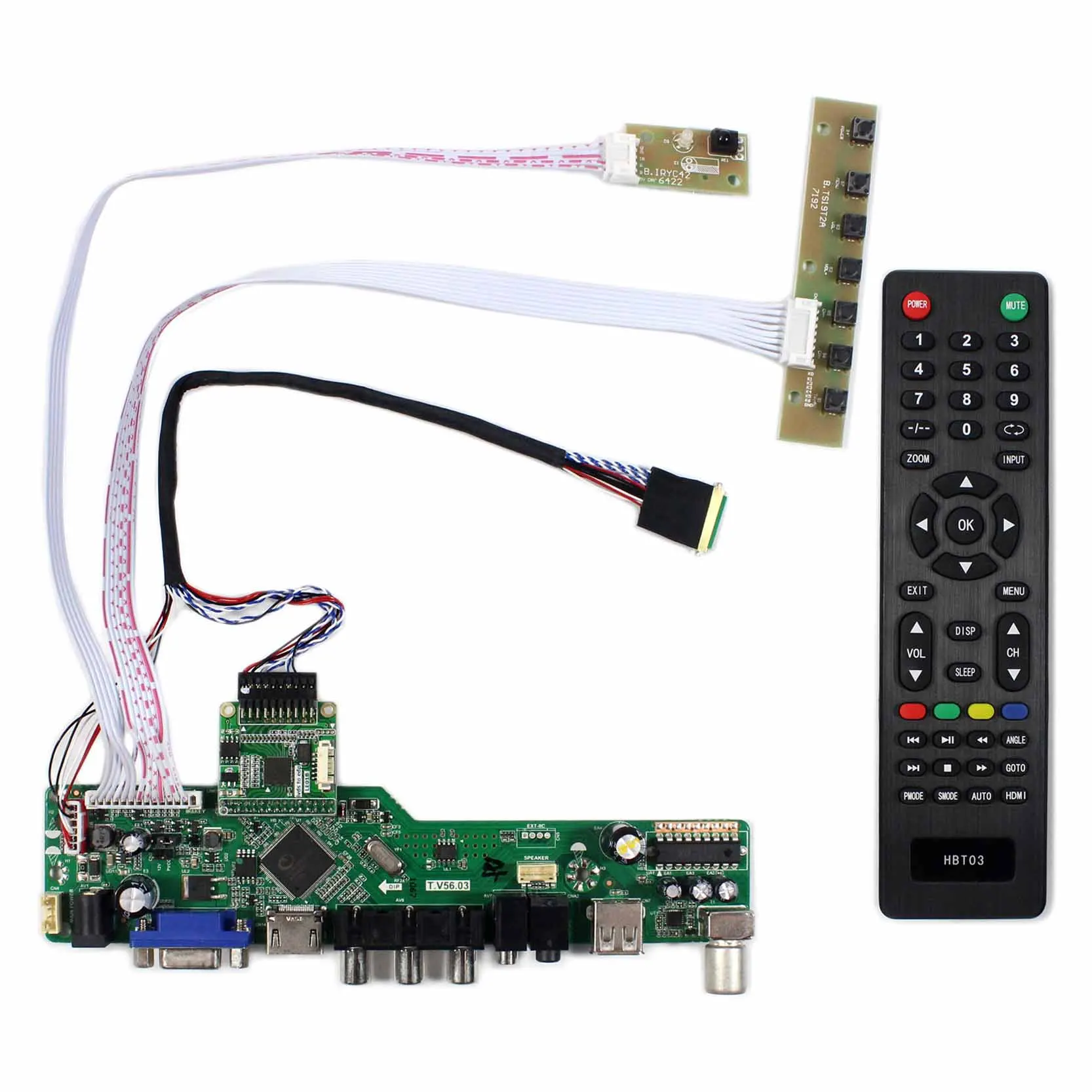 ТВ + HD MI VGA AV плата ЖК-контроллера с USB для 15 6 дюймов 1920x1080 B156HAN01.2 IPS ЖК Экран |