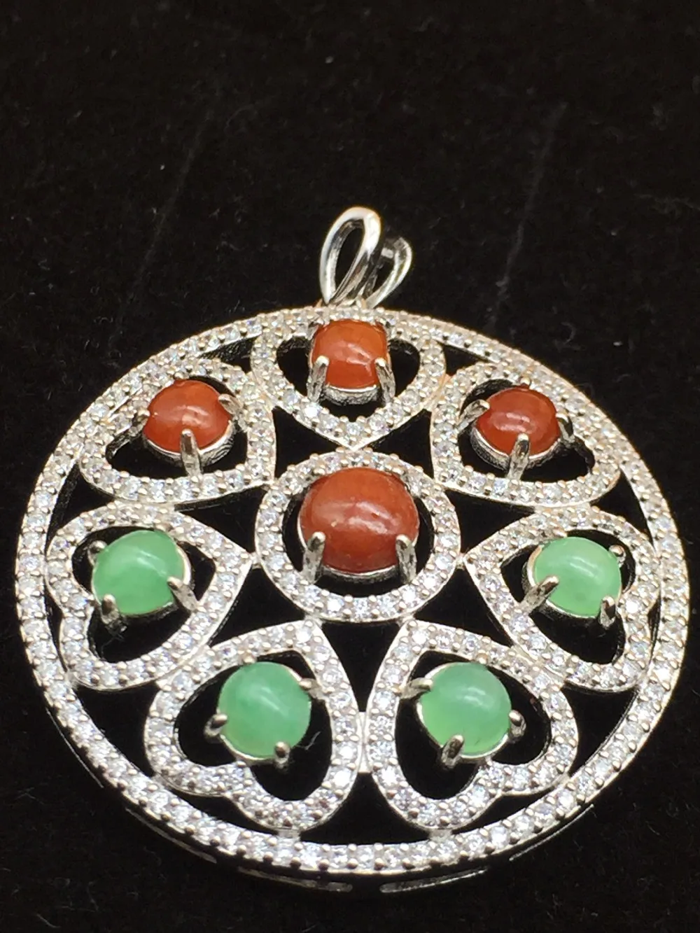 Fine Jewelry Myanmar Natural Emerald 925 Silver Women's Necklace Pendan | Украшения и аксессуары