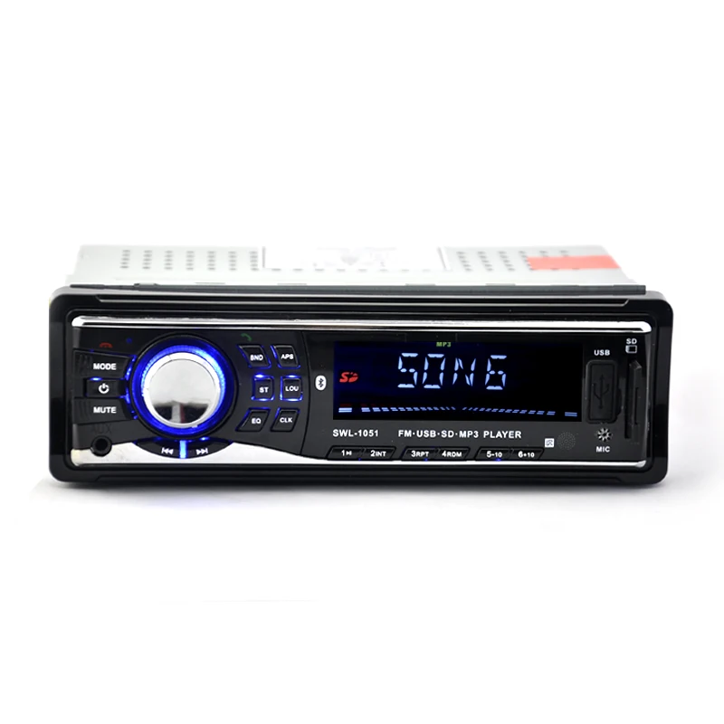 Автоматическое автомобильное радио 1 Din Bluetooth MP3 плеер 12V 4 канальный аудио Handfree Usb FM