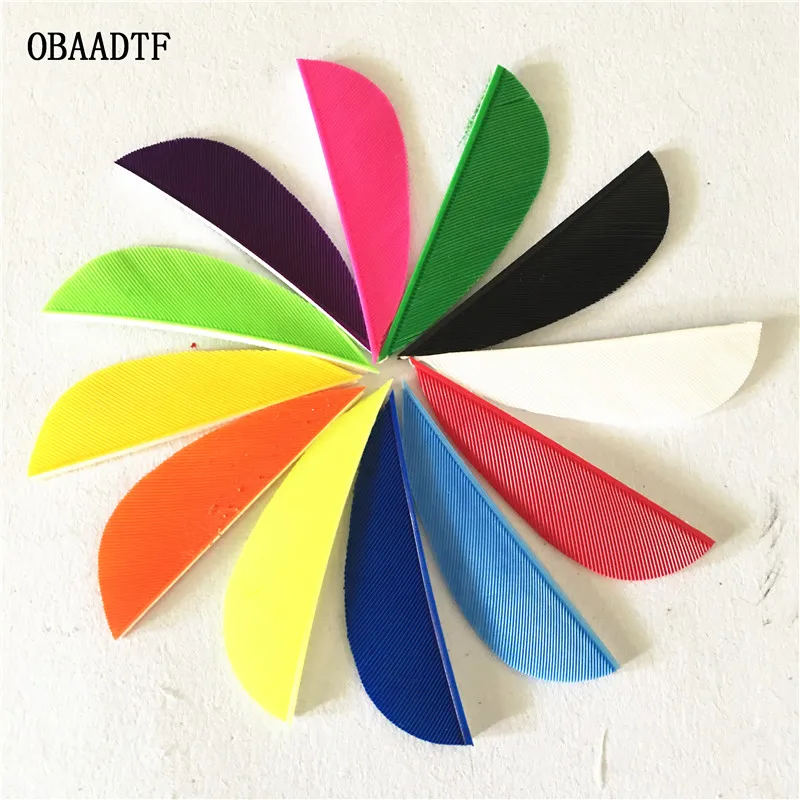50Pcs Shield Water Drop 2inch Arrow Feather Turkey turkey feather arrow shooting outdoor sports accessories bow Vanes | Спорт и
