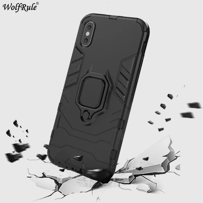 Phone Case For Xiaomi Mi A2 Lite 8 SE Max 3 Redmi 6 5 Plus Note Pro Pocophone F1 Cover Ring Holder Stand Armor Bumper Funda | Мобильные