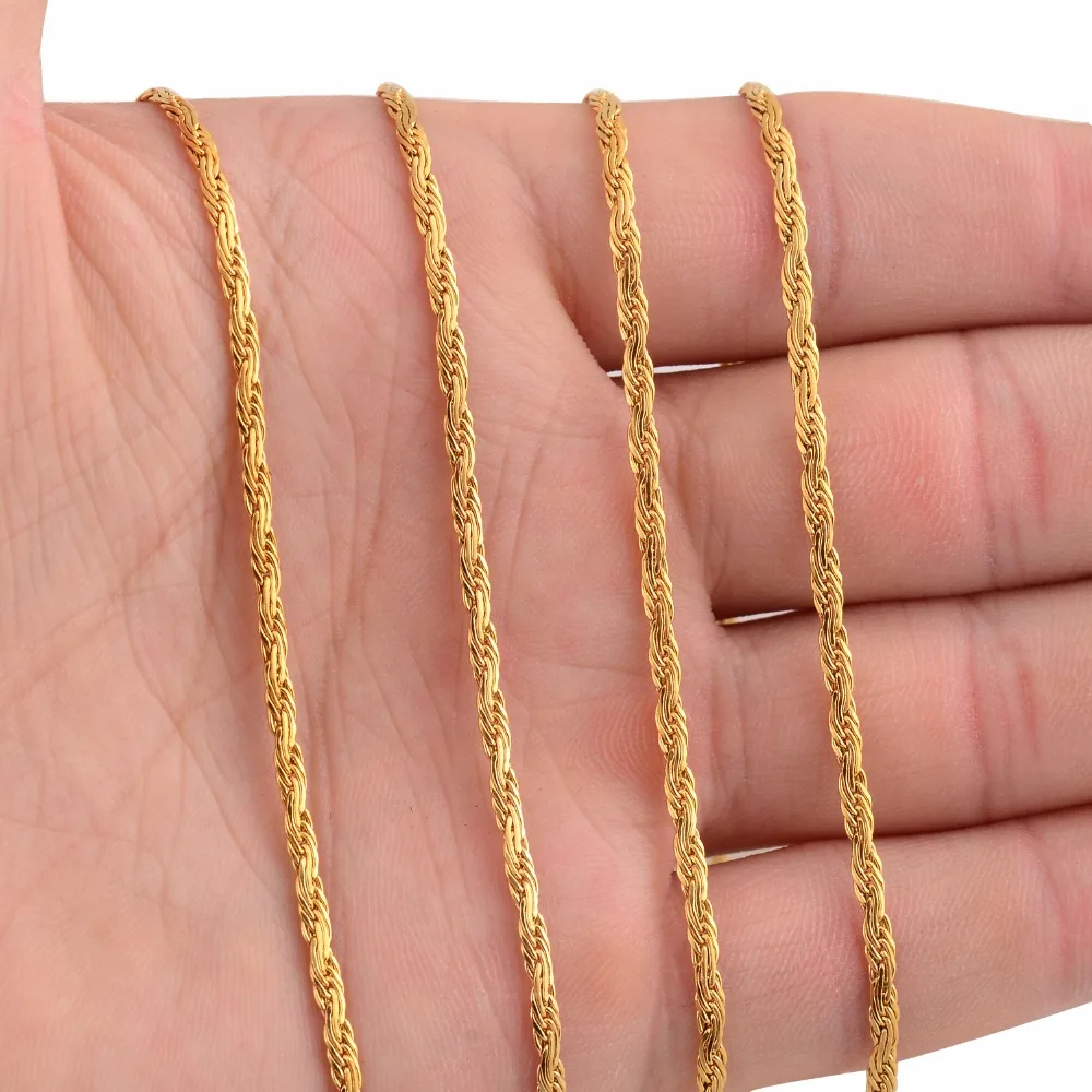 Женская и Мужская цепь из нержавеющей стали ширина 2 мм|stainless steel necklace|steel necklacefashion