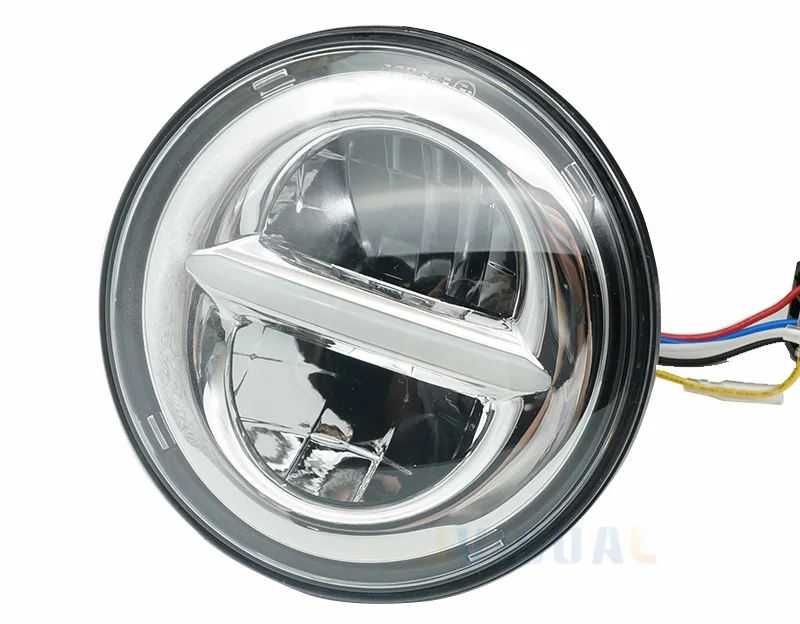 Пара 7 дюймовых светодиодных фар 50 Вт дюймов H4 white halo с ДХО 883 для Jeep Wrangler Hummer Lada Niva
