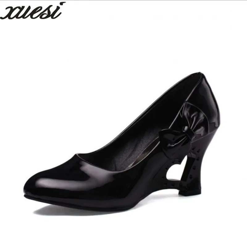 Новый лук склон с Женская обувь мода круглый пикантные Высокие каблуки Zapatos De Mujer