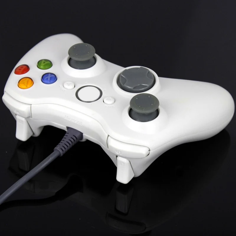 Проводной USB джойстик геймпад для Microsoft Xbox 360 консоль проводной контроллер черный