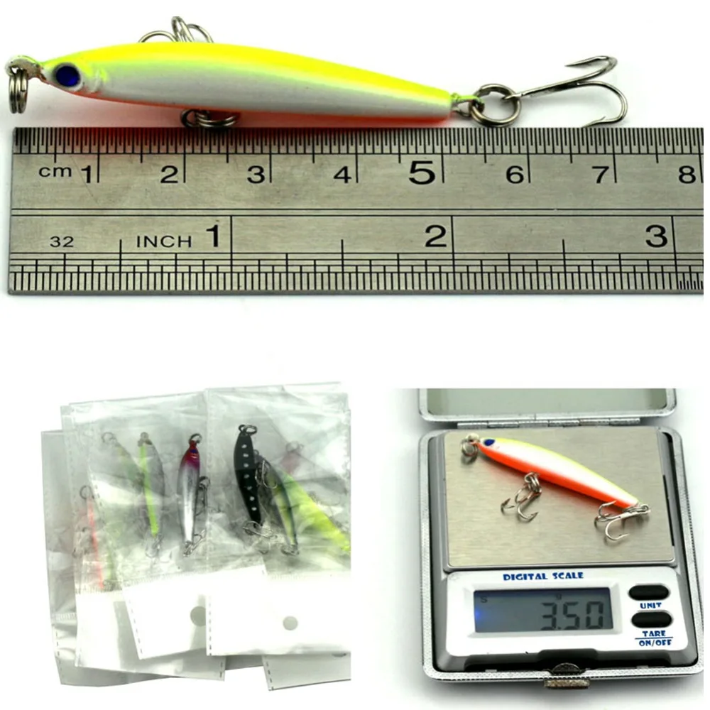 5 шт./партия рыболовные приманки 4 9 см/3 3 г|fishing lure lot|trout baitlure lot |