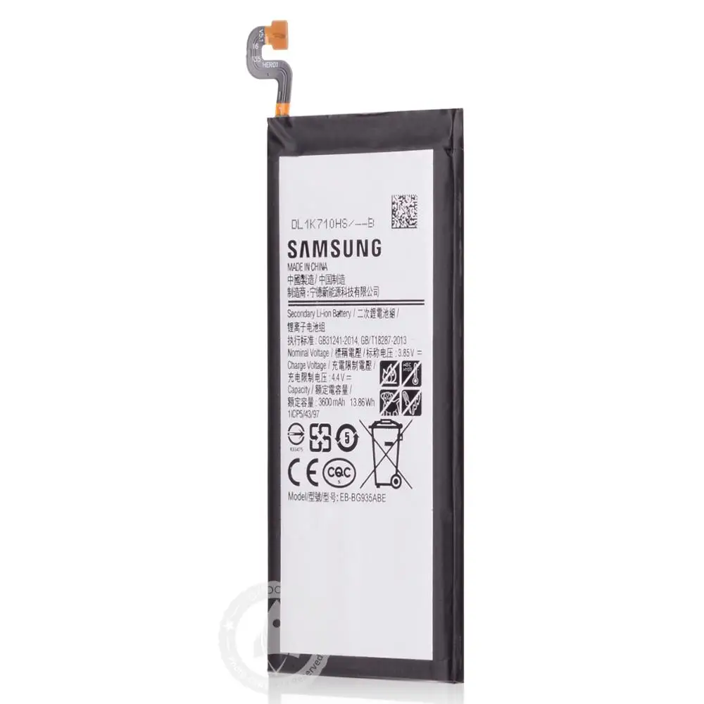 Оригинальный запасной EB BG935ABE для Samsung S7 Edge аккумулятор 3600 мАч G9350 SM G935F Galaxy