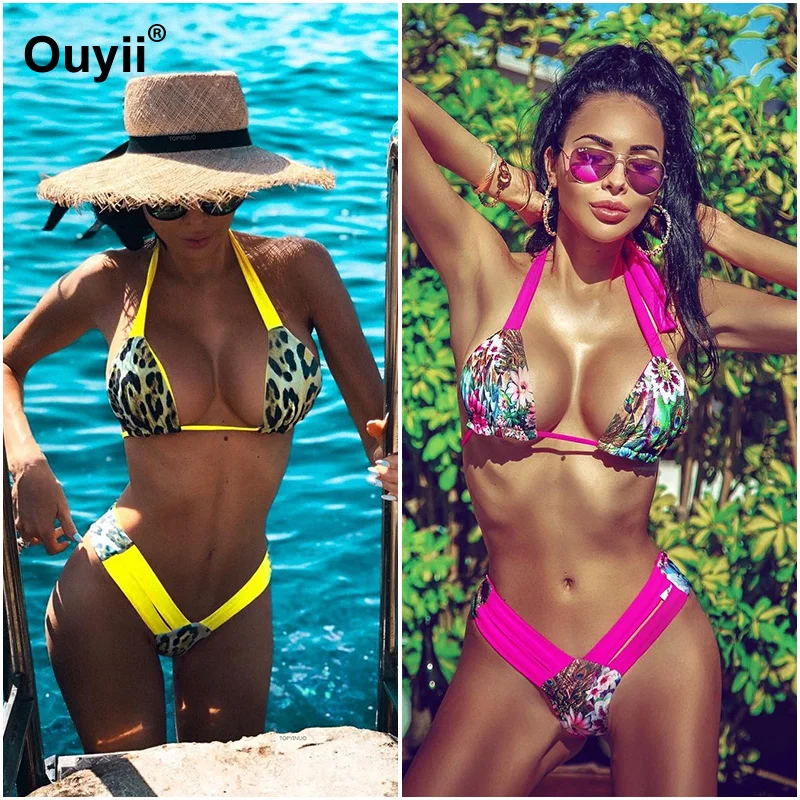 Сексуальный женский бикини новинка 2019 Раздельный купальник с низкой талией