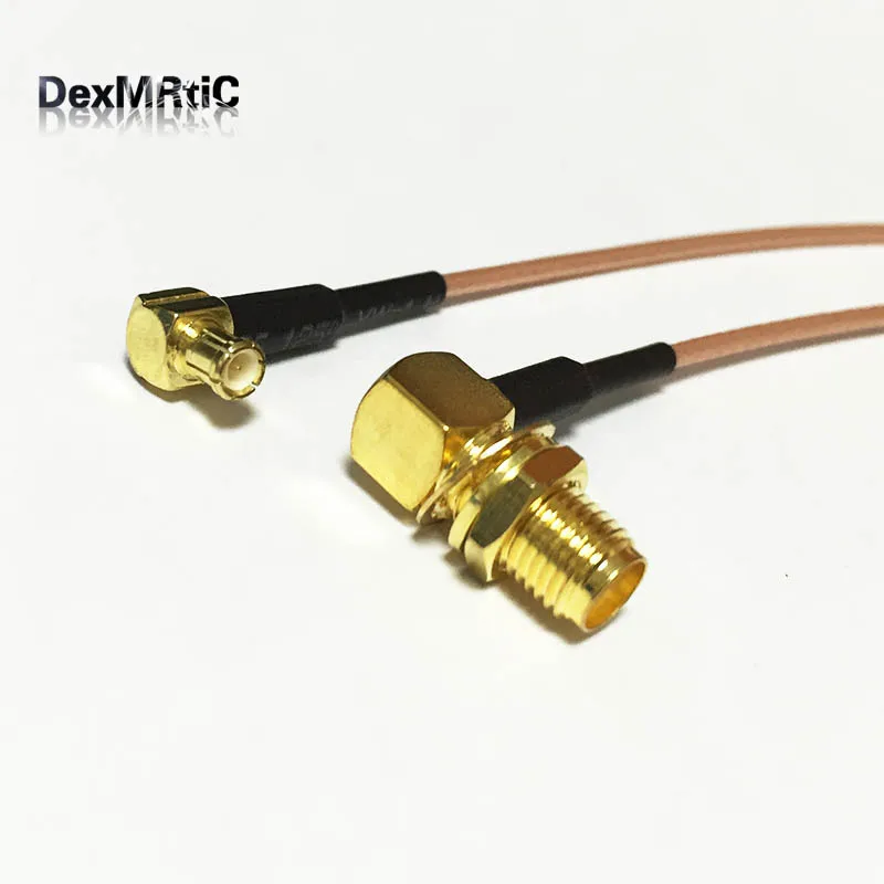 НОВЫЙ SMA гнездо Гайка правый угол переключатель MCX Штекер RF кабель RG178 оптовая