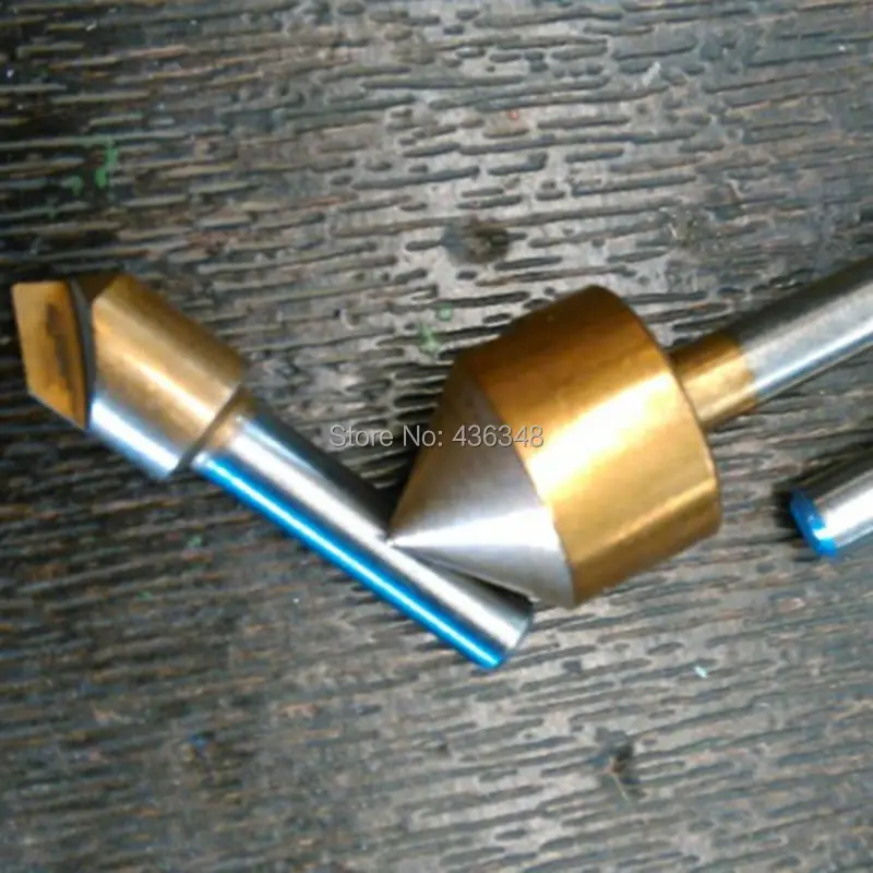 3 шт. один Флейта Титан покрытием фаска фаски 90 градусов 3/8 &quot1/2&quot 3/4 &quotдревесины