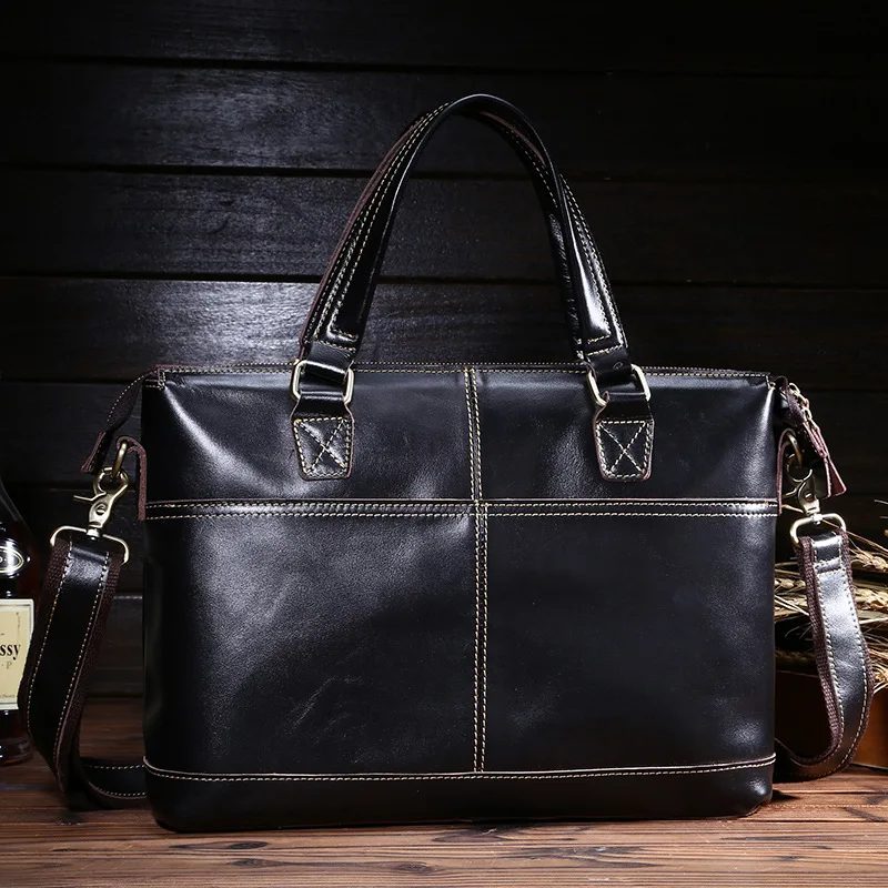 Cowhide Genuine Leather Men Casual Laptop Handbag 2017 Crossbody Male Bag Business Briefcase Shoulder Messenger Travel | Багаж и сумки