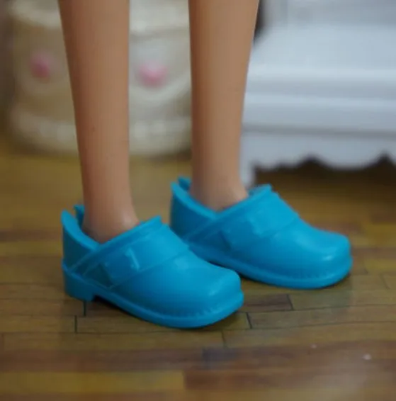 Doll toy accessories shoes high heels black shoes for Barbie dolls BBIA31